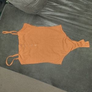 Orange bodysuit Rue21 small
